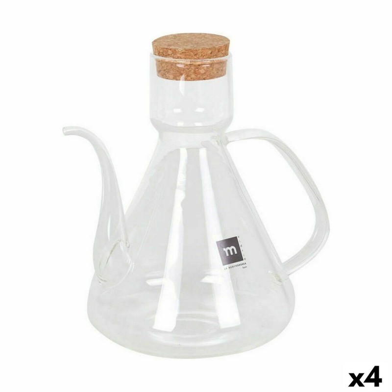 Cruet La Mediterránea Bell 1 L Silicone Borosilicate Glass (4 Units)