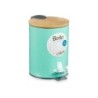 Rubbish bin Mint Metal Bamboo 3 L (4 Units)