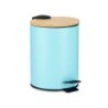 Rubbish bin Blue Metal Bamboo 3 L (4 Units)