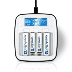 Battery Charger EverActive NC-1000M Black/White