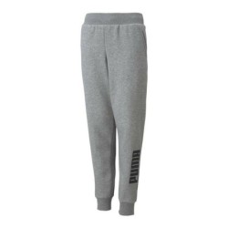 Children's Tracksuit Bottoms Puma Power Logo Grey