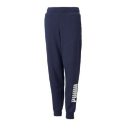 Children's Tracksuit Bottoms Puma Power Logo Dark blue