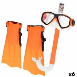 Diving Goggles with Snorkle and Fins Colorbaby (6 Units)