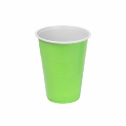 Set of reusable glasses Algon Green 24 Units 250 ml (25 Pieces)