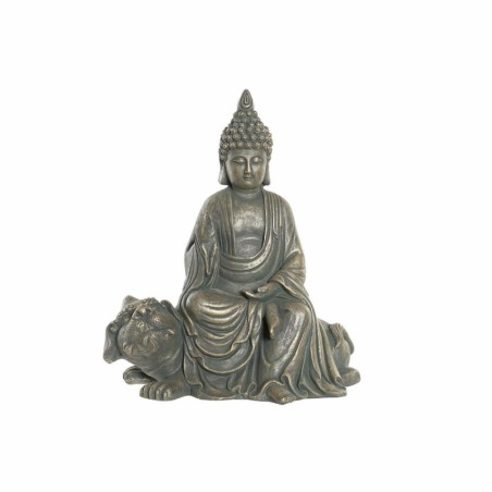 Decorative Figure DKD Home Decor 38 x 25 x 43 cm Black Golden Buddha Dark grey Oriental Modern