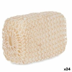 Body Sponge White Beige 9 x 14 x 6 cm (24 Units)