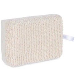 Body Sponge White Beige 14 x 5 x 9 cm (24 Units)