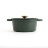 Casserole with lid Bidasoa Tiara Cast aluminium Green 24 cm