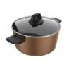 Casserole with Lid Taurus   Black Copper Ø 20 cm 2,5 L