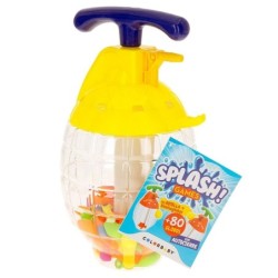 Water Balloons with Pump Colorbaby Splash Self-closing 6 Units