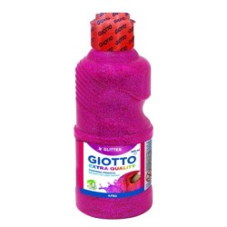 Tempera Giotto Glitter Magenta 250 ml (8 Units)