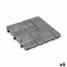 Interlocking Floor Tile Grey Stone Plastic 30 x 2,8 x 30 cm (6 Units)