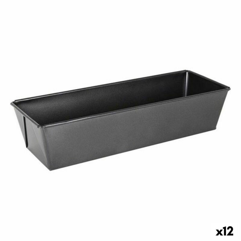 Rectangular Mould Quttin GR-52285 (30,5 x 11,5 cm) 30,5 x 11,5 cm (12 Units)