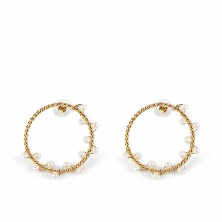 Ladies' Earrings Shabama Shima Brass gold-plated 4 cm