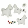 Paint Your Own Money Box Unicorn Ceramic 6,4 x 13 x 14 cm (12 Units)