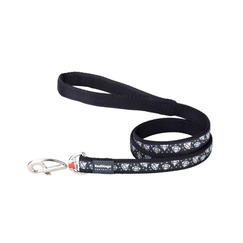 Dog Lead Red Dingo Diamond 1,2 m Black 1.2 x 120 cm