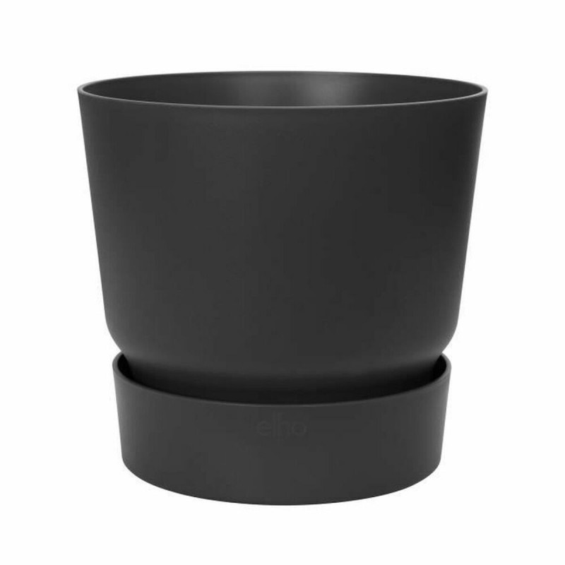 Plant pot Elho Greenville Ø 24,48 cm Black Plastic