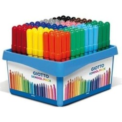 Set of Felt Tip Pens Giotto TURBO MAXI SCHOOLPACK Multicolour