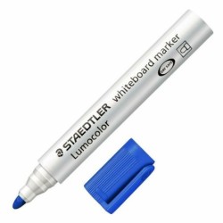 Felt-tip pens Staedtler Whiteboard Blue White (10 Units) (1 Unit)