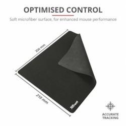 Mouse Mat Trust 24193 Black (1 Unit)