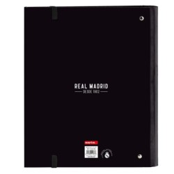 Ring binder Real Madrid C.F. Corporativa Black (27 x 32 x 3.5 cm)