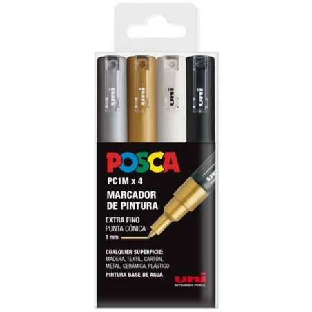 Set of Markers POSCA PC-1M BWSG Multicolour