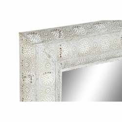 Wall mirror DKD Home Decor White Golden Metal Mirror Arab Vintage 80 x 6 x 123 cm 80 x 8 x 123 cm