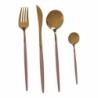 Cutlery Set Pink Golden Stainless steel (12 Units)