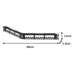 24-port UTP Category 6 Patch Panel Panduit CPA24BLY