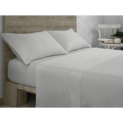 Fitted bottom sheet Alexandra House Living QUTUN Pearl Gray 150 x 200 cm