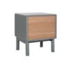 Nightstand Home ESPRIT Blue Grey Natural MDF Wood 48 x 40 x 55 cm