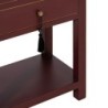 Nightstand ORIENT Terracotta colour Fir wood MDF Wood 45 x 30 x 66 cm