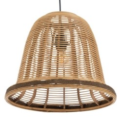 Ceiling Light Natural Bamboo 220-240 V 41 x 41 x 33 cm (2 Units)