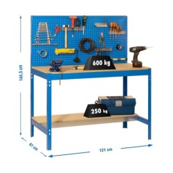 Workbench with Tools Simon Rack BT2 1200 144,5 x 121 x 61 cm