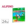 Colouring pencils Alpino AL013658 Multicolour Erasable 24 Pieces (24 Pieces)