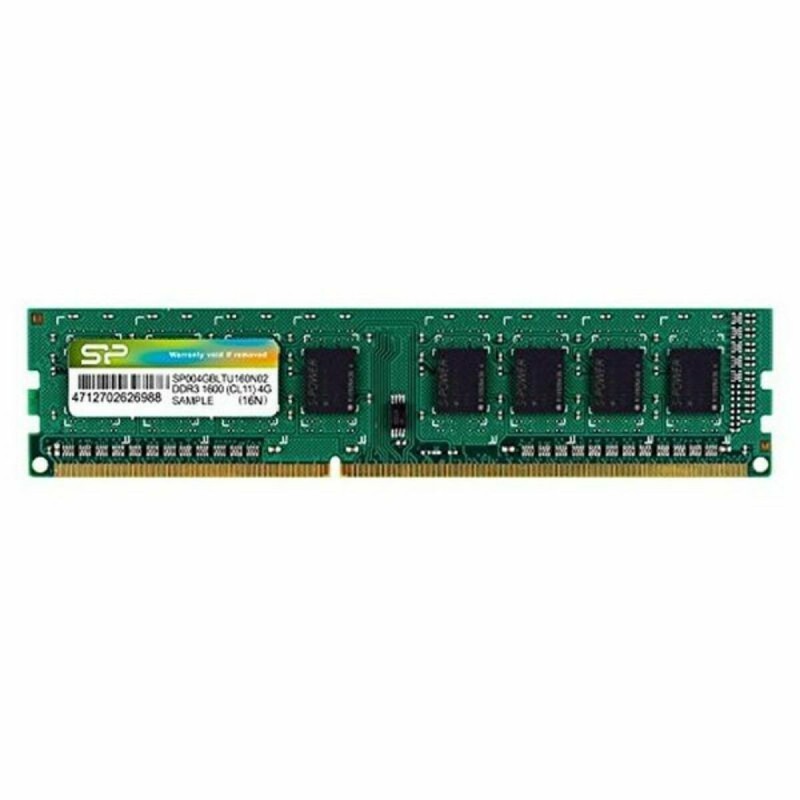 RAM Memory Silicon Power SP004GBLTU160N02 DDR3 240-pin DIMM 4 GB 1600 Mhz 4 GB DDR3 SDRAM