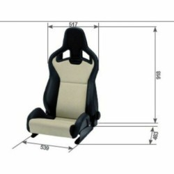 Racing seat Recaro SPORTSTER CS Black Pilot