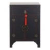 Nightstand DKD Home Decor Fir Red Black MDF Wood 45 x 34 x 66 cm