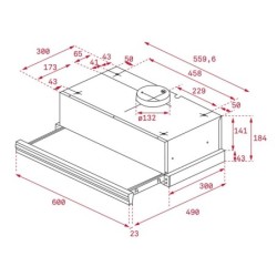 Conventional Hood Teka CNL6415BK 60 cm 385 m3/h 64 dB 110W