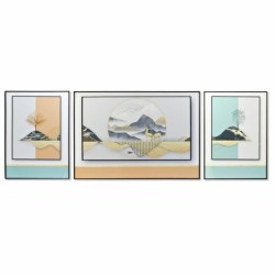 Set of 3 pictures DKD Home Decor Moutain Modern (200 x 3 x 70 cm)