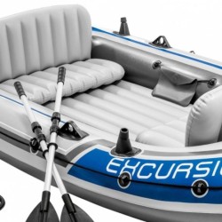 Inflatable Boat Intex Excursion 4 Blue White 315 x 43 x 165 cm