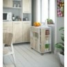 Kitchen Trolley ABS Oak (80 x 39 x 87 cm)