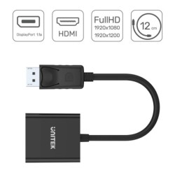 DisplayPort to HDMI Adapter Unitek Y-5118DA Black