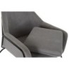 Armchair DKD Home Decor Black Grey Metal 75 x 76 x 82 cm