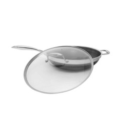 Pan Kohersen 71111 Black Silver Stainless steel Aluminium Ø 32 cm