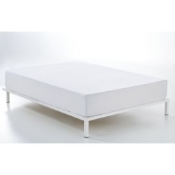 Fitted bottom sheet Alexandra House Living White 200 x 200 cm