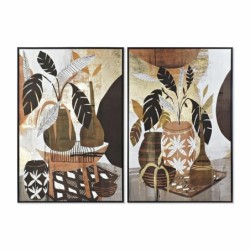 Painting DKD Home Decor 83 x 4,5 x 123 cm Vase Colonial (2 Units)