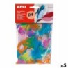 Materials for Handicrafts Apli Feathers Multicolour 14 g (5 Units)