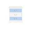 Nightstand DKD Home Decor 50 x 35 x 58 cm Rope White Sky blue Navy Blue MDF Wood