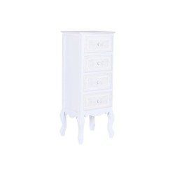 Chest of drawers DKD Home Decor White Wood MDF Wood Romantic 40 x 36 x 100 cm 40 x 34 x 100 cm